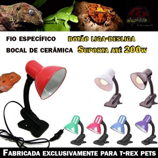 luminária répteis